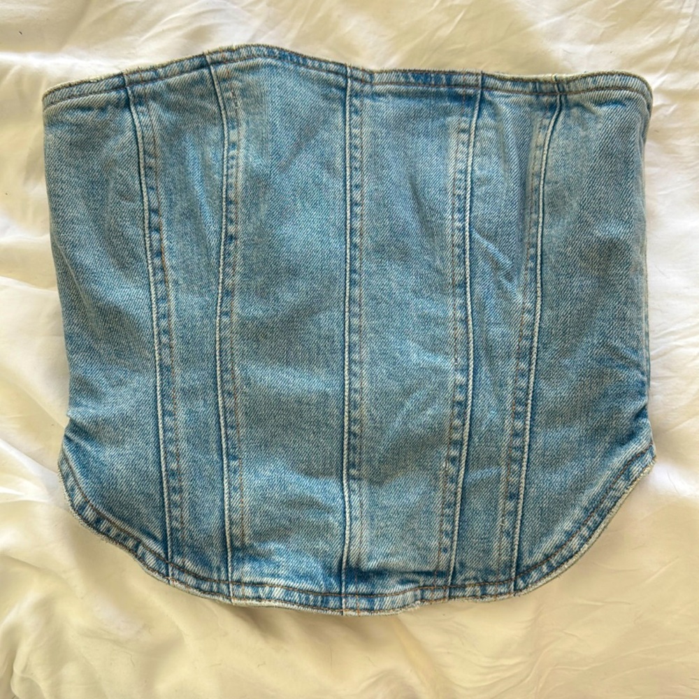 denim top